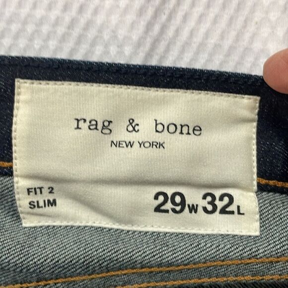 NWT New With Tags Rag & Bone Fit 2 Slim Button Fly Jeans 29x32 - Picture 8 of 13